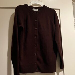 Elegant Brown Cashmere Sweater. Size S